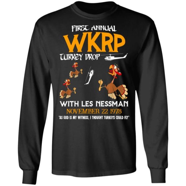 First Annual WKRP Turkey Drop Thanksgiving Shirt Apparel