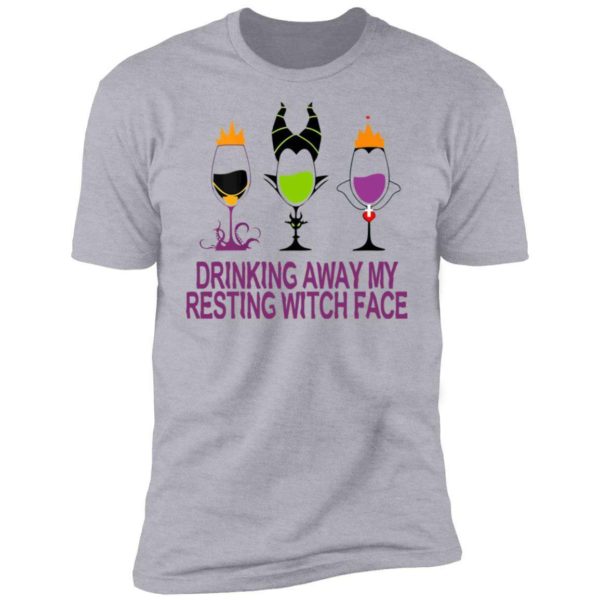 Disney Witch Drinking Away My Resting Witch Face Wine Halloween Costume Shirt Apparel