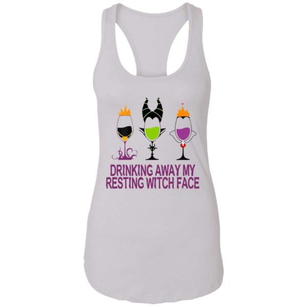 Disney Witch Drinking Away My Resting Witch Face Wine Halloween Costume Shirt Apparel