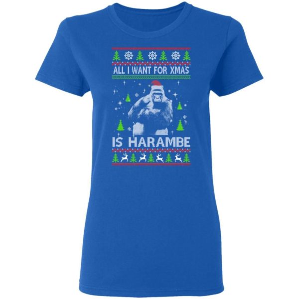 All I Want For Christmas Is Harambe Christmas Sweatshirt Apparel