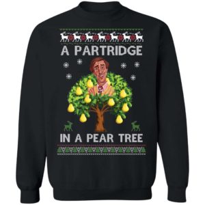 Alan Partridge In A Pear Tree Christmas Shirt Apparel