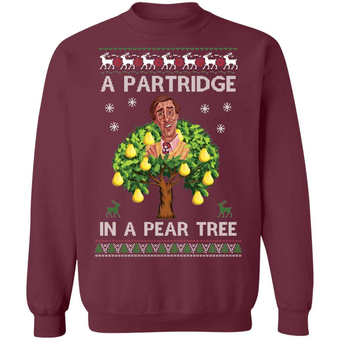 Alan Partridge In A Pear Tree Christmas Shirt Apparel Alan Partridge In A Pear Tree Christmas Shirt Apparel