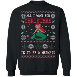 All I Want For Christmas Is Be A Meirdmad Christmas Sweatshirt Apparel