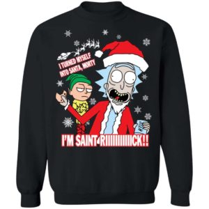 Santao Morty – I Turn Myself In To Santa Morty I’m Saint Rick Christmas Shirt Apparel