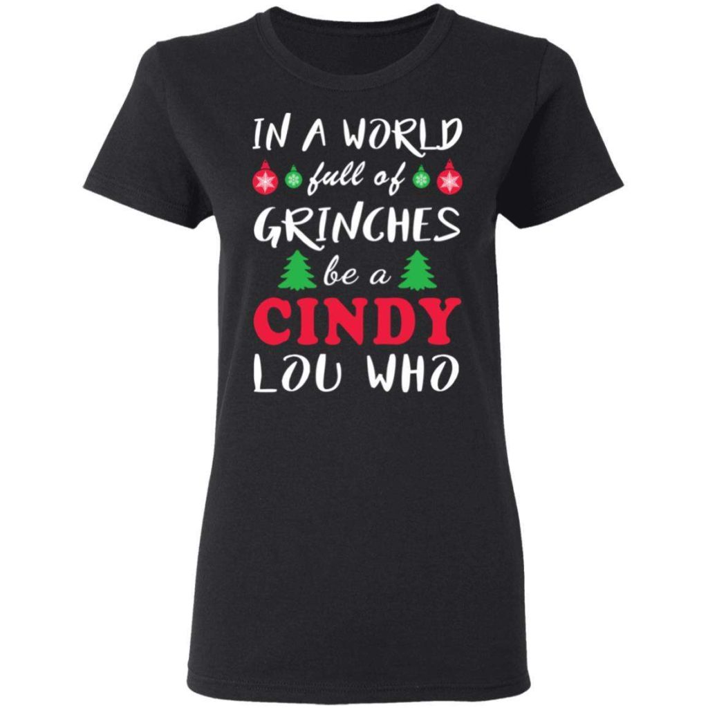 cindy lou who women's shirt