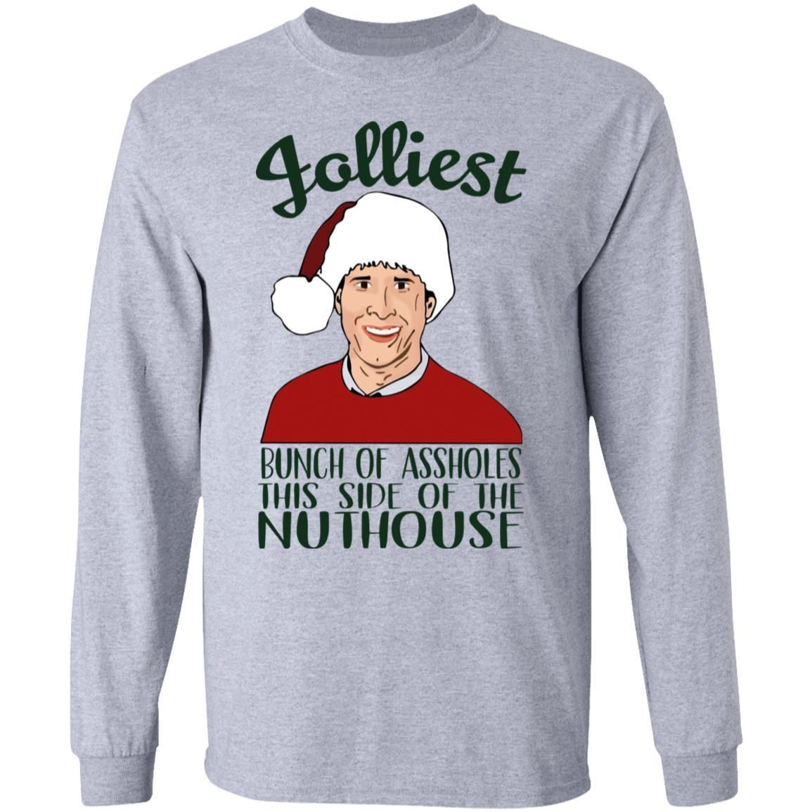 Jolliest Bunch of Assholes This Side Of The Nuthouse Christmas Shirt Apparel Jolliest Bunch of Assholes This Side Of The Nuthouse Christmas Shirt Apparel