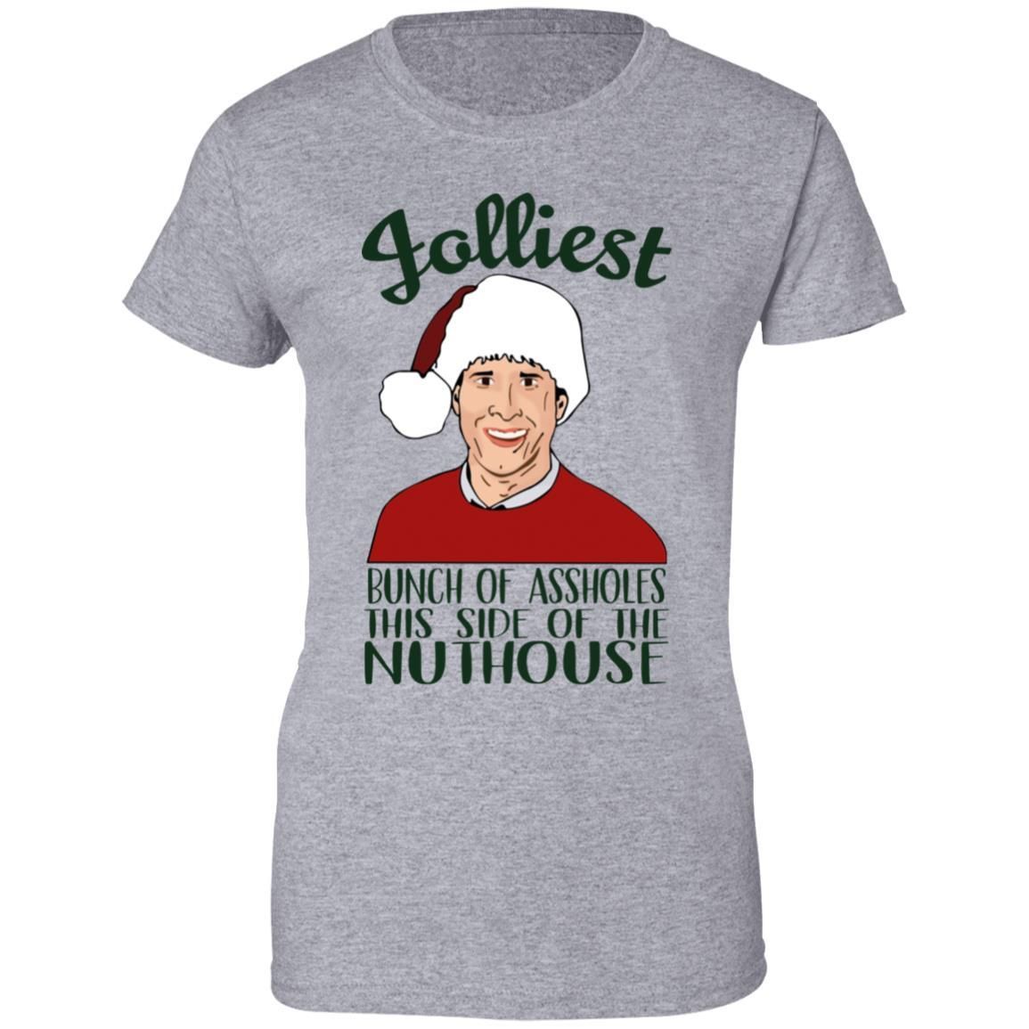 Jolliest Bunch of Assholes This Side Of The Nuthouse Christmas Shirt Apparel Jolliest Bunch of Assholes This Side Of The Nuthouse Christmas Shirt Apparel