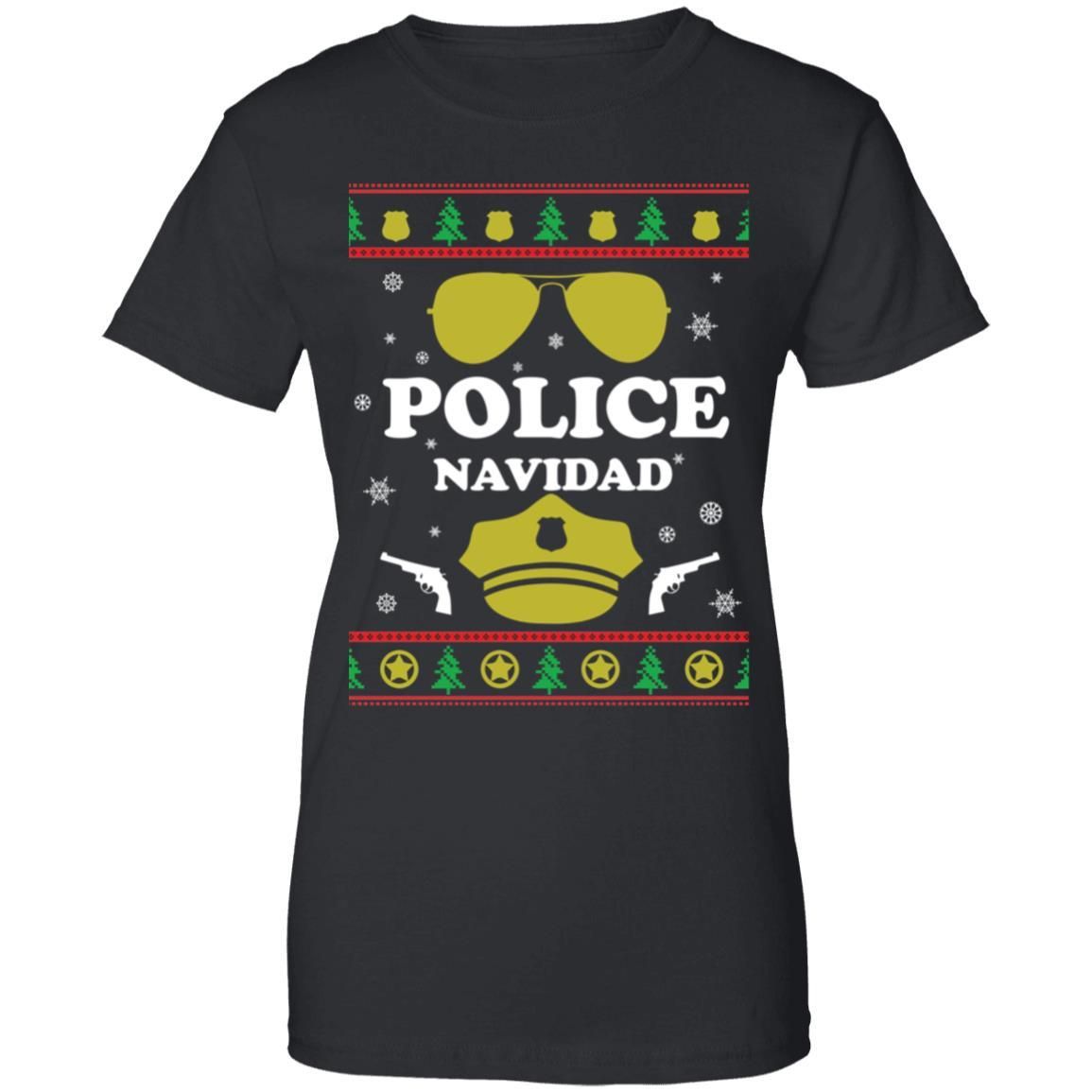 Police Navidad Christmas Sweater Apparel Police Navidad Christmas Sweater Apparel