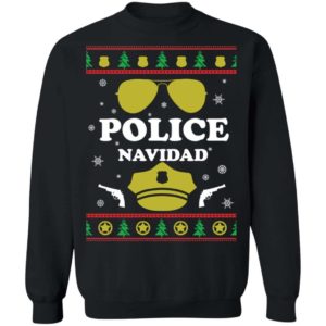 Police Navidad Christmas Sweater Apparel