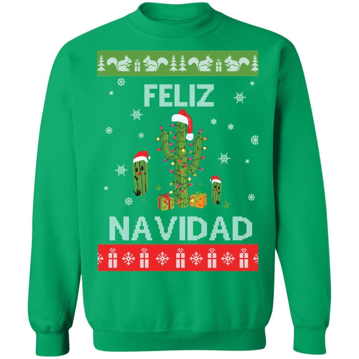 Feliz Navidad Christmas Sweatshirt Apparel Feliz Navidad Christmas Sweatshirt Apparel