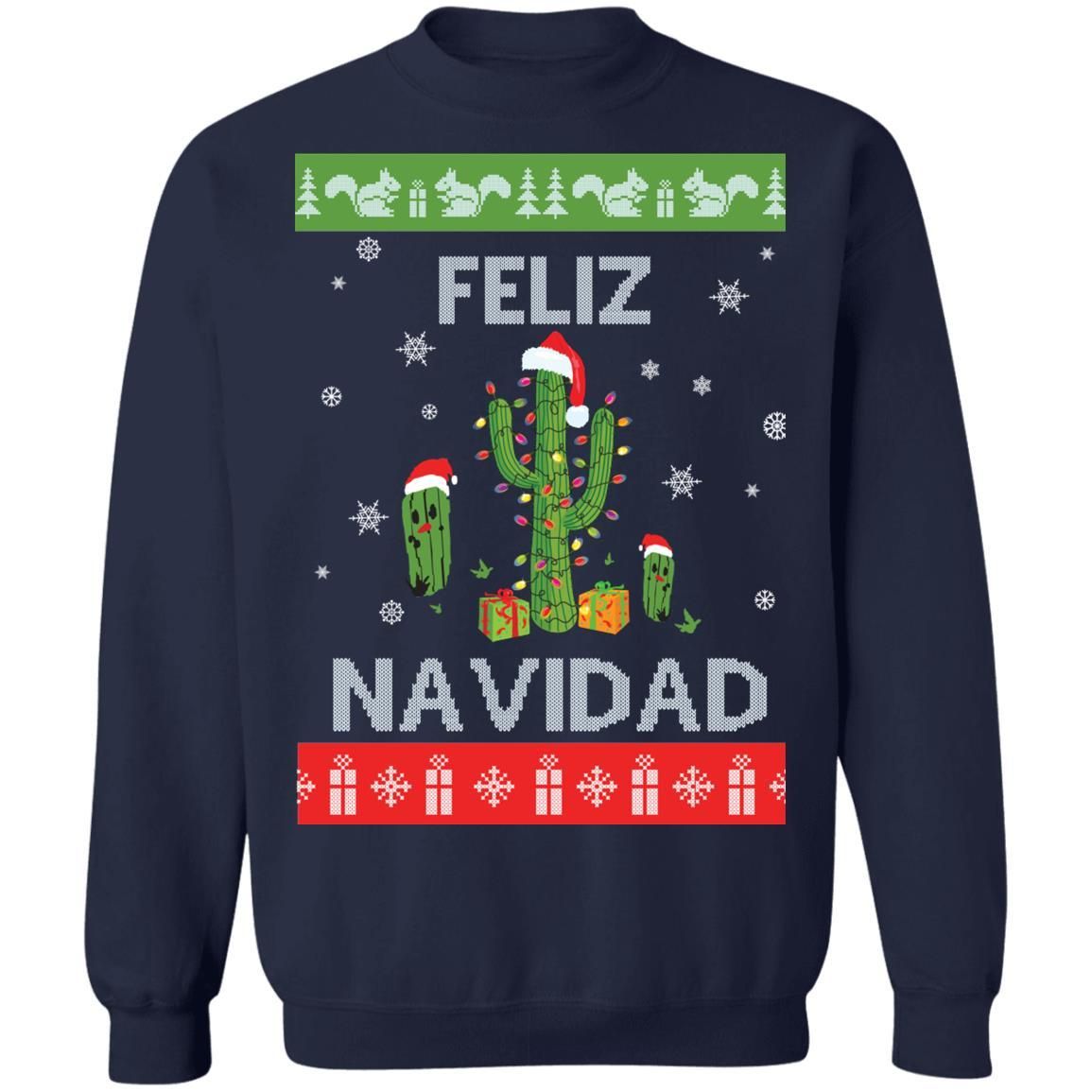 Feliz Navidad Christmas Sweatshirt Apparel Feliz Navidad Christmas Sweatshirt Apparel