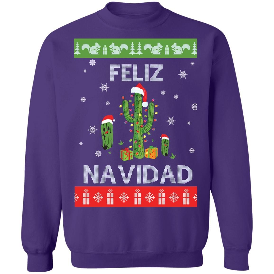 Feliz Navidad Christmas Sweatshirt Apparel Feliz Navidad Christmas Sweatshirt Apparel