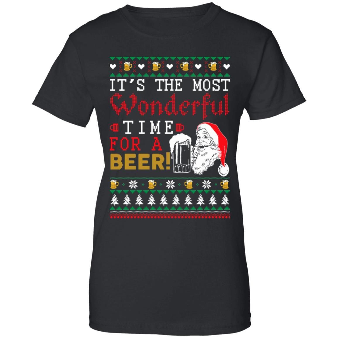 Its The Most Wonderful Time For A Beer Christmas Sweater Apparel Its The Most Wonderful Time For A Beer Christmas Sweater Apparel
