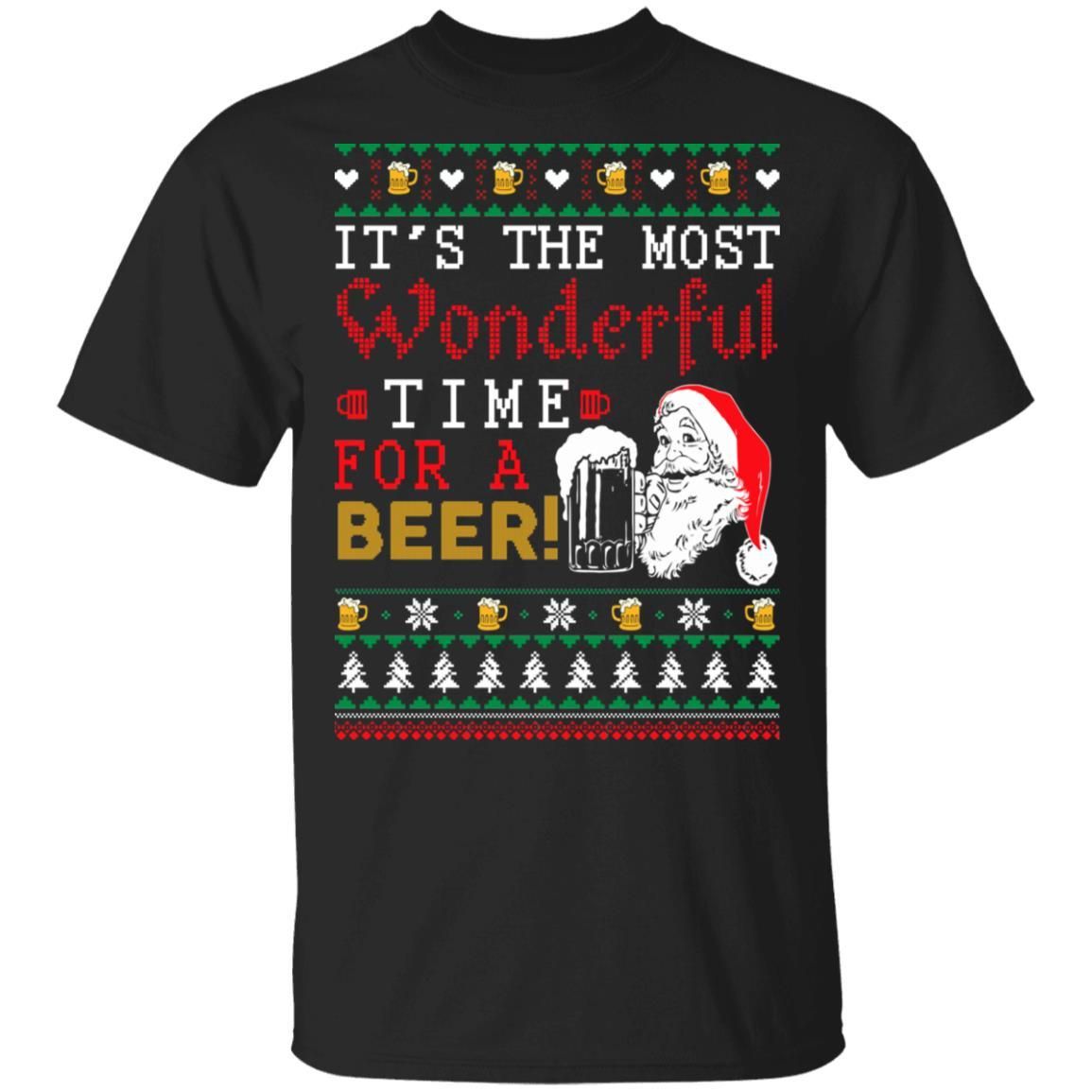 Its The Most Wonderful Time For A Beer Christmas Sweater Apparel Its The Most Wonderful Time For A Beer Christmas Sweater Apparel
