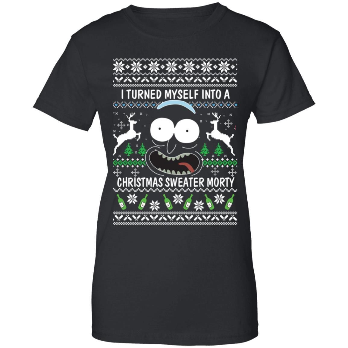 I Turned My Self Into Christmas Sweater Morty Sweater Apparel I Turned My Self Into Christmas Sweater Morty Sweater Apparel
