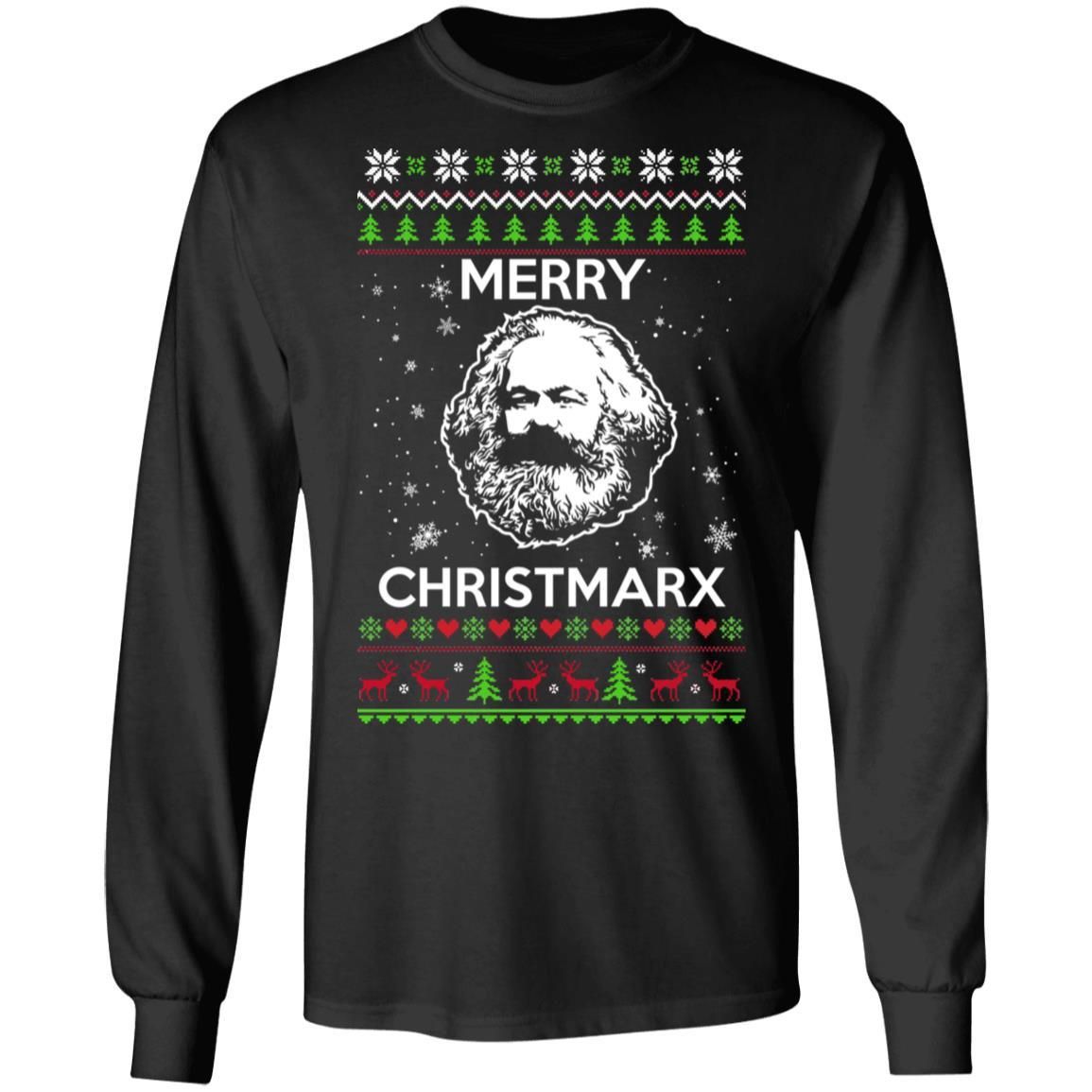Merry Christmarx Karl Marx Christmas Sweater Apparel Merry Christmarx Karl Marx Christmas Sweater Apparel