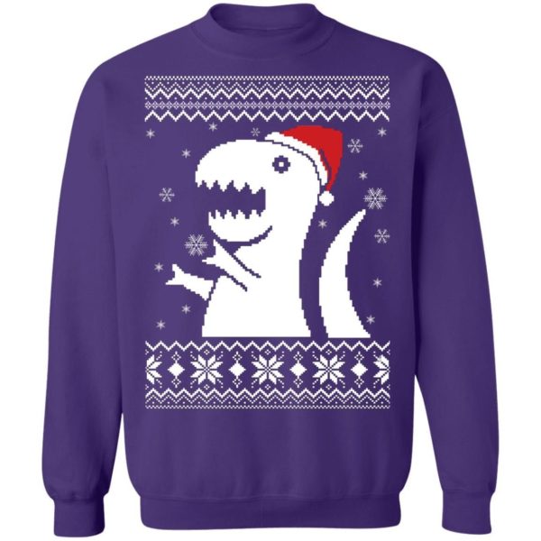 T Rex Christmas Sweater Uncategorized