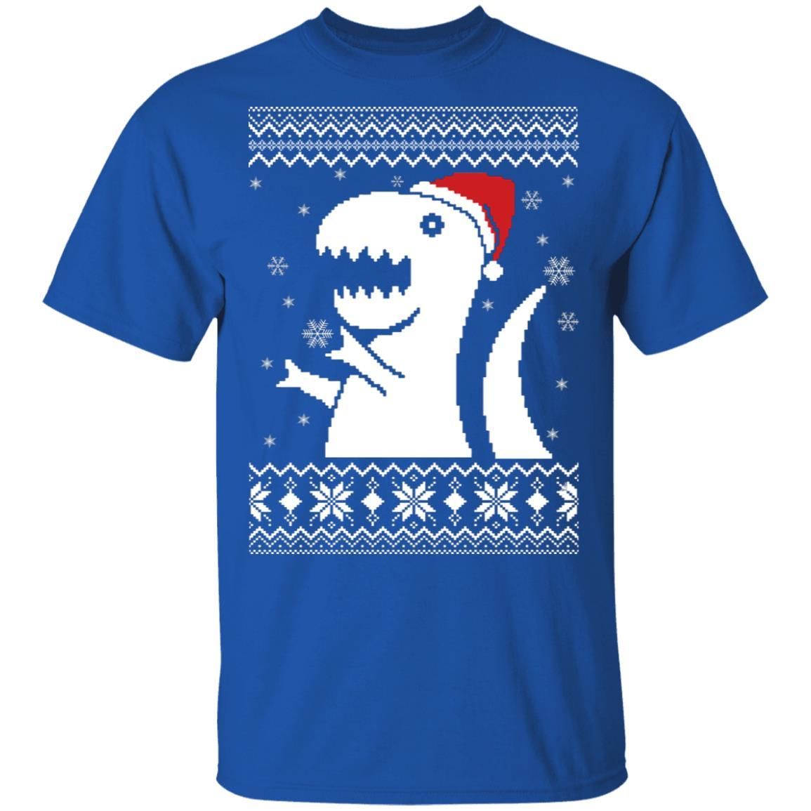T Rex Christmas Sweater Apparel T Rex Christmas Sweater Apparel