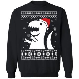 T Rex Christmas Sweater Apparel