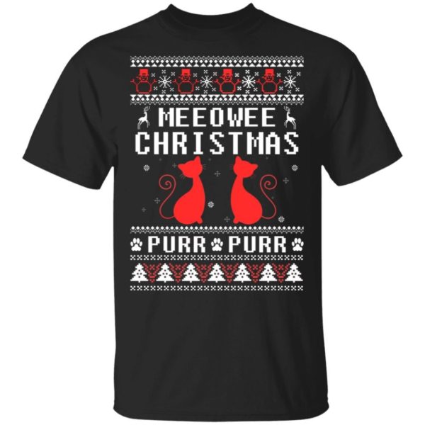 Meeowee Christmas Purr Purr Christmas Shirt Apparel