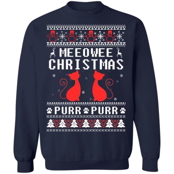 Meeowee Christmas Purr Purr Christmas Shirt Apparel