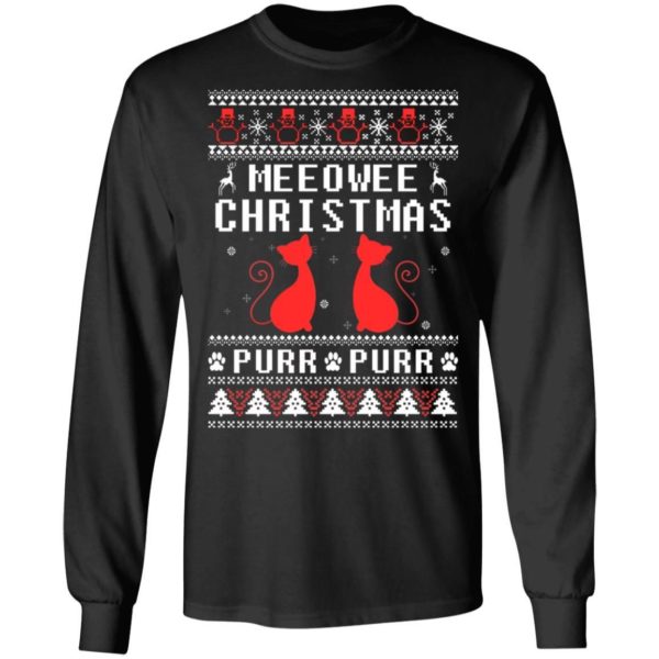 Meeowee Christmas Purr Purr Christmas Shirt Apparel