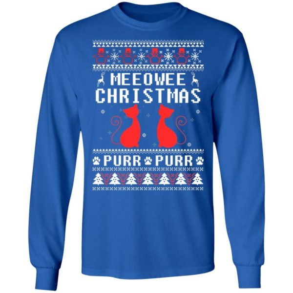 Meeowee Christmas Purr Purr Christmas Shirt Apparel