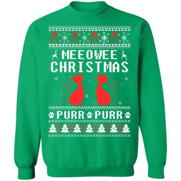 Meeowee Christmas Purr Purr Christmas Shirt Apparel