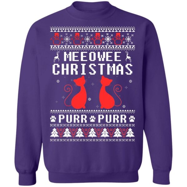 Meeowee Christmas Purr Purr Christmas Shirt Apparel