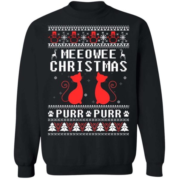 Meeowee Christmas Purr Purr Christmas Shirt Apparel