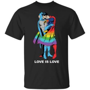 Superman kiss Batman LGBT Shirt Apparel