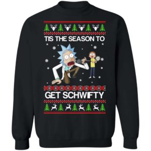 Rick and Morty Sing Tis The Season To Get Schwifty Christmas Sweater Apparel