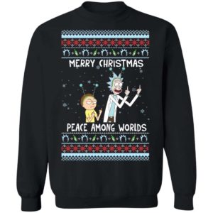 Rick and Morty Peace Among Worlds Christmas Shirt Apparel