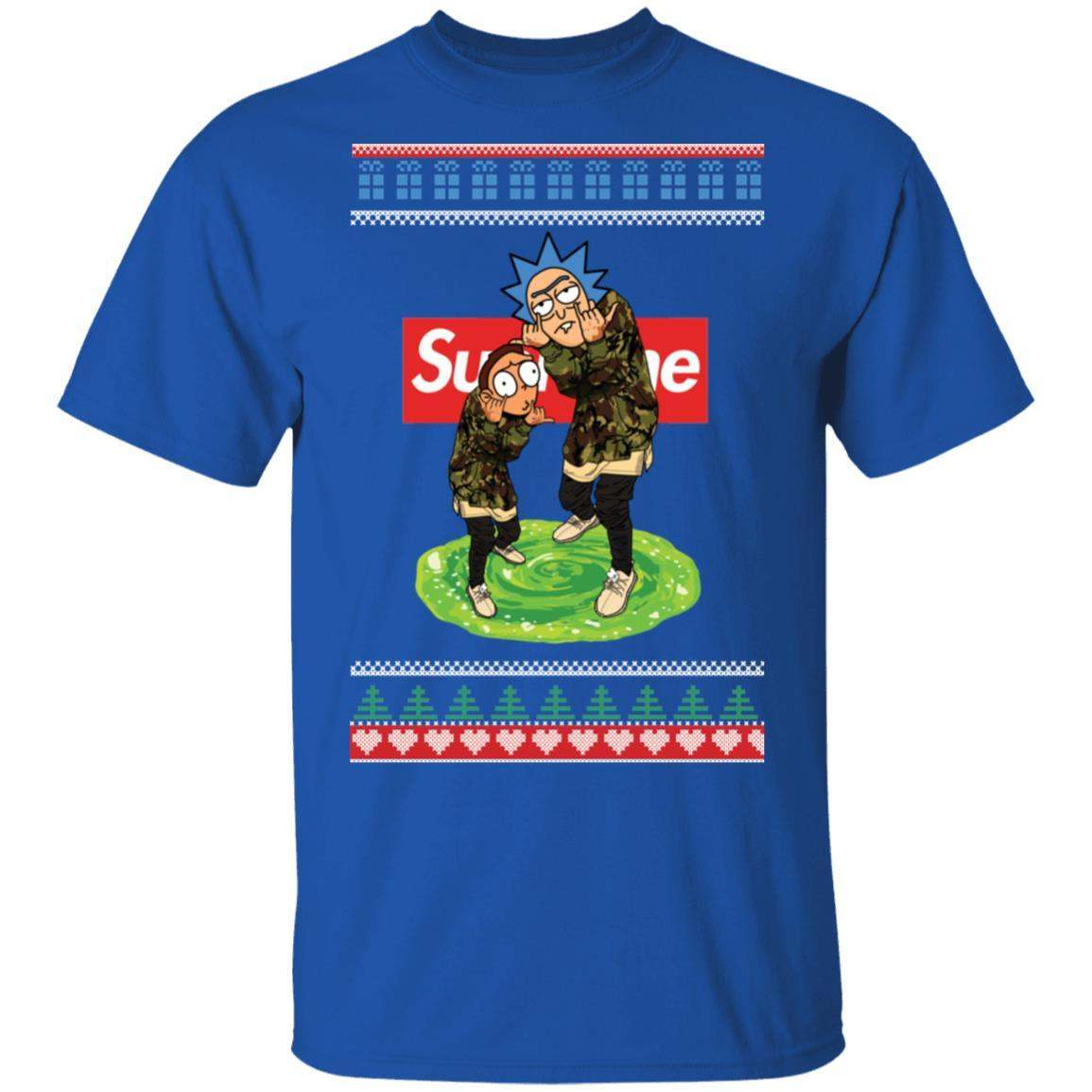 Rick and Morty Supreme Christmas Sweater Apparel Rick and Morty Supreme Christmas Sweater Apparel