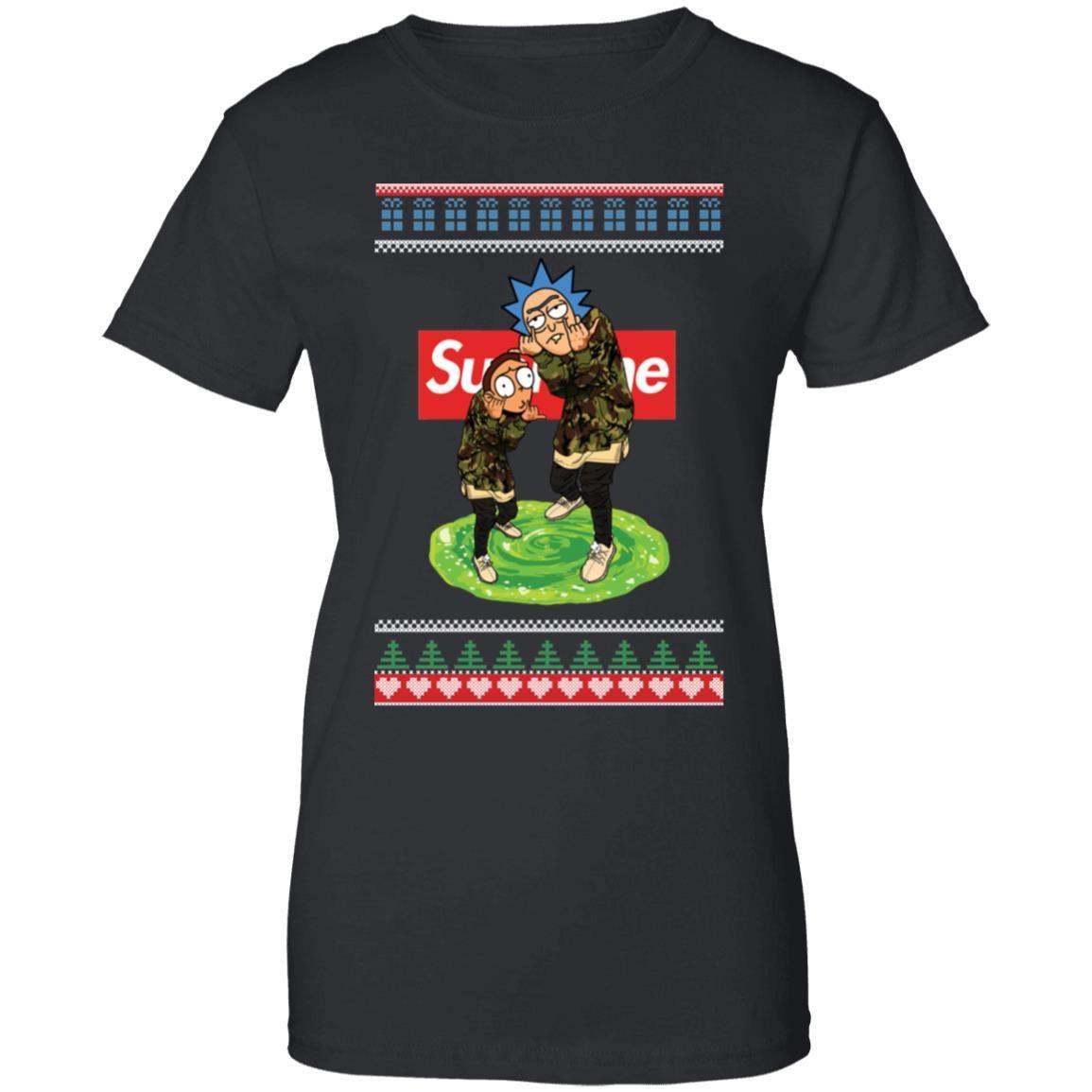Rick and Morty Supreme Christmas Sweater Apparel Rick and Morty Supreme Christmas Sweater Apparel