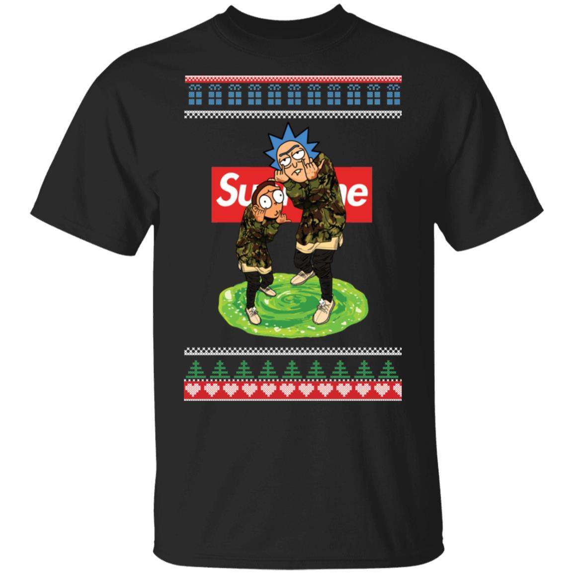 Rick and Morty Supreme Christmas Sweater Apparel Rick and Morty Supreme Christmas Sweater Apparel