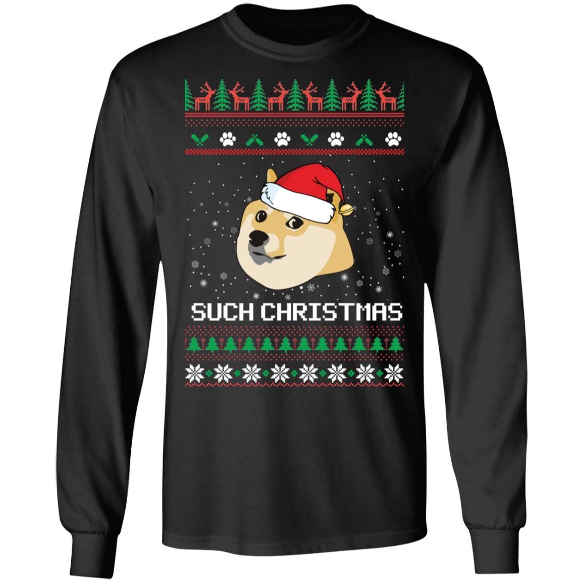 Such Christmas Funny Doge Sweater Apparel Such Christmas Funny Doge Sweater Apparel