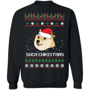 Such Christmas Funny Doge Sweater Apparel