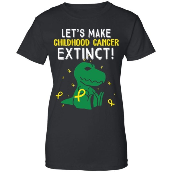 T rex Dinosaur Let’s Make Childhood Cancer Extinct Shirt Uncategorized