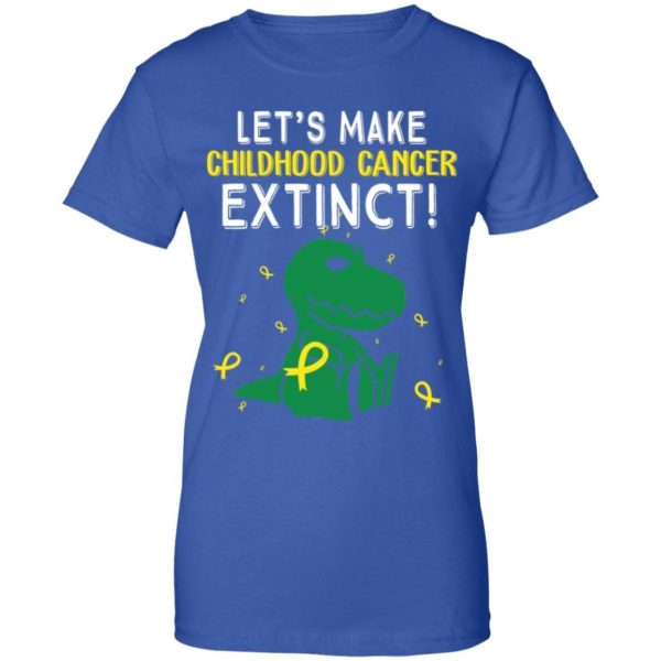 T rex Dinosaur Let’s Make Childhood Cancer Extinct Shirt Uncategorized