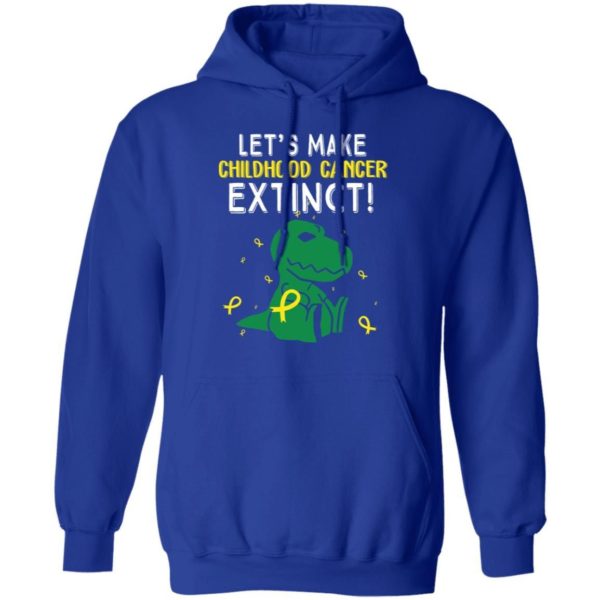 T rex Dinosaur Let’s Make Childhood Cancer Extinct Shirt Uncategorized