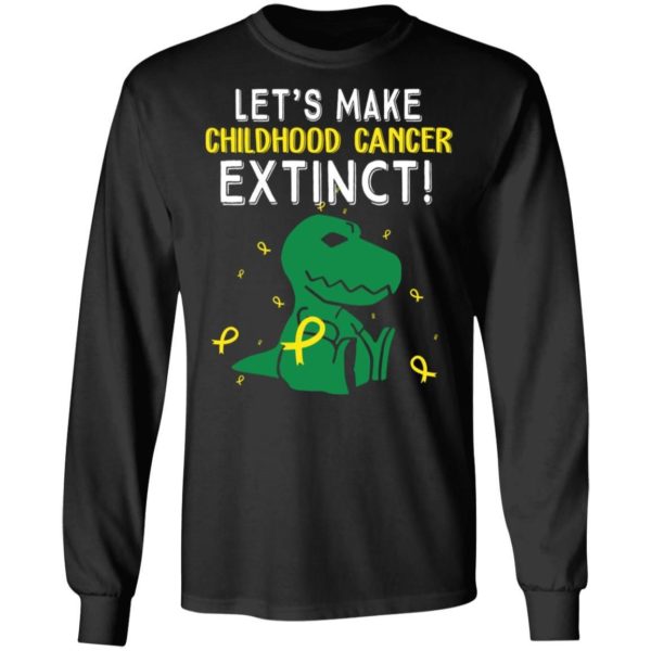 T rex Dinosaur Let’s Make Childhood Cancer Extinct Shirt Uncategorized