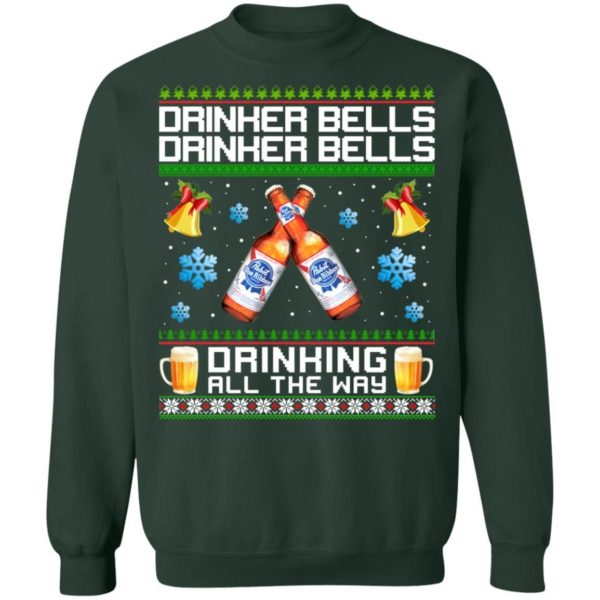 Drinker Bells Drinking All The Way Pabst Blue Ribbon Sweatshirt Apparel