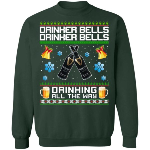 Drinker Bells Drinking All The Way Guinness Sweatshirt Apparel