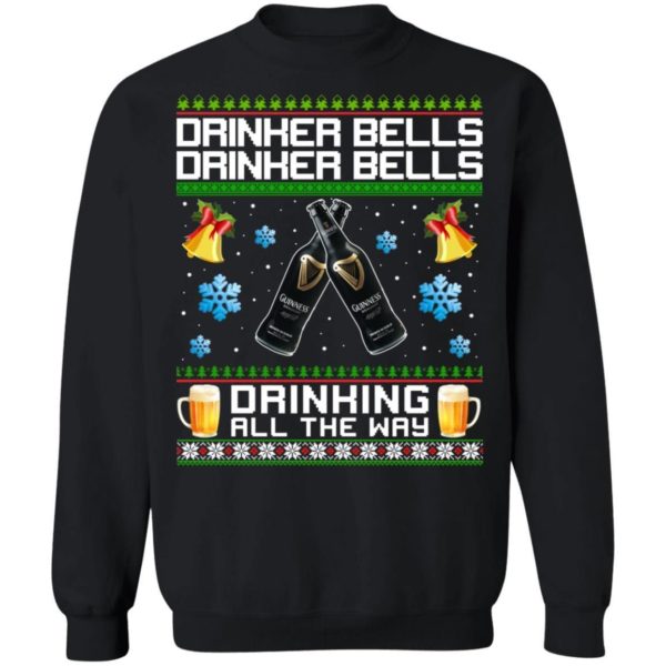 Drinker Bells Drinking All The Way Guinness Sweatshirt Apparel