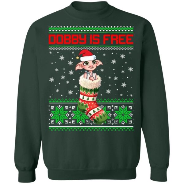 Dobby Is Free Sweatshirt Harry Potter Ugly Sweater Apparel