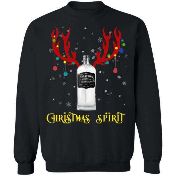 Reindeer Aviation Gin Christmas Spirit Sweatshirt Apparel
