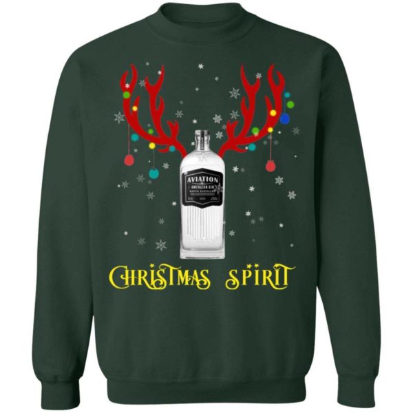 Reindeer Aviation Gin Christmas Spirit Sweatshirt Apparel
