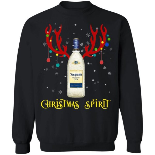 Reindeer Seagram's Gin Christmas Spirit Sweatshirt Apparel