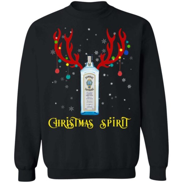 Reindeer Bombay Gin Christmas Spirit Sweatshirt Apparel